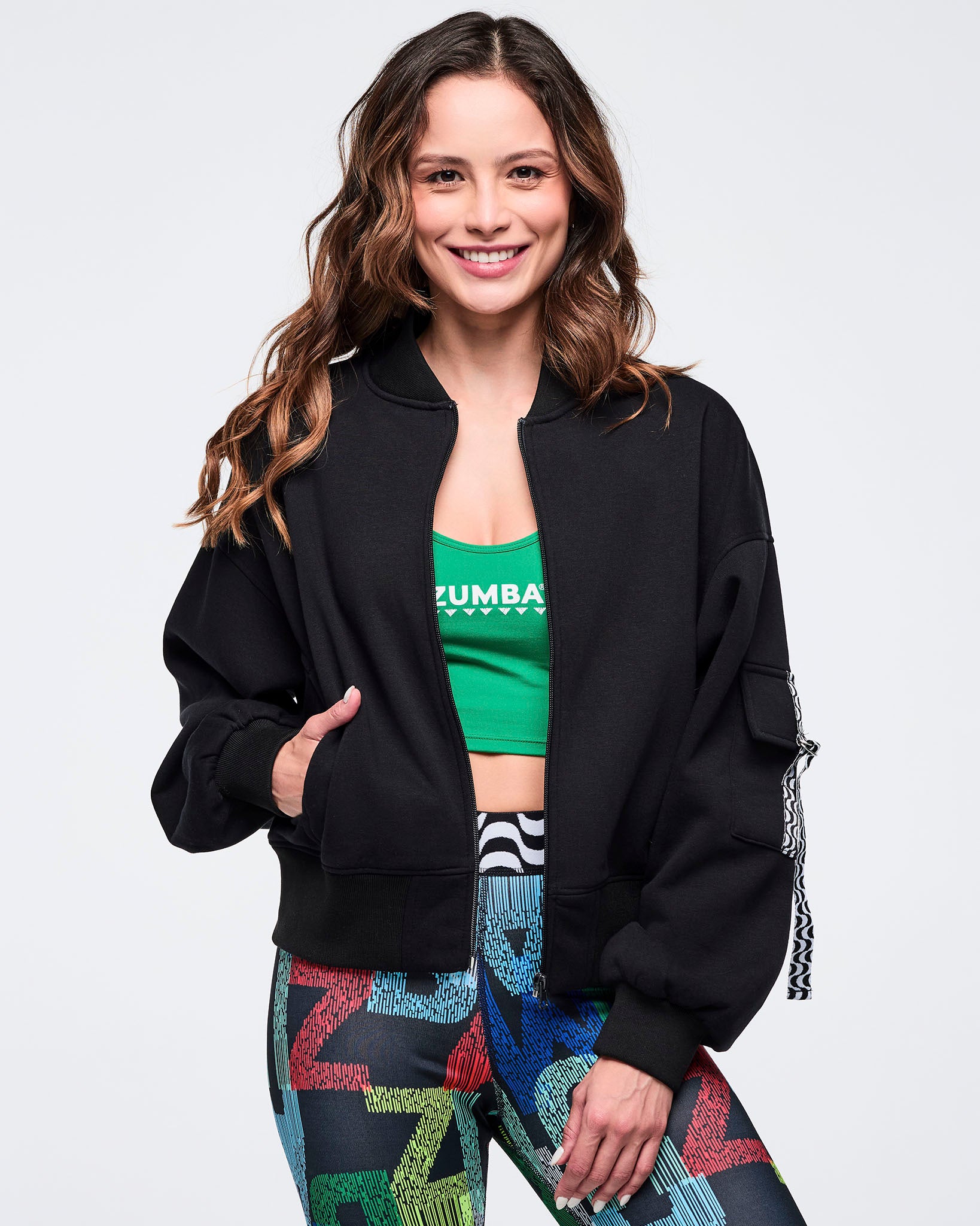 Latin Movement Drop Shoulder Zip-Up Jacket – Zumba Wear | STRONG iD