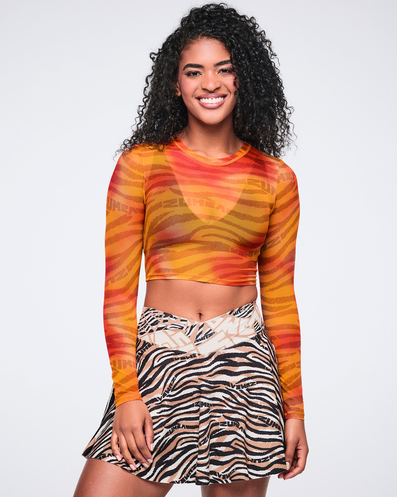 Wildbeat Long Sleeve Mesh Crop Top – Zumba Wear | STRONG iD