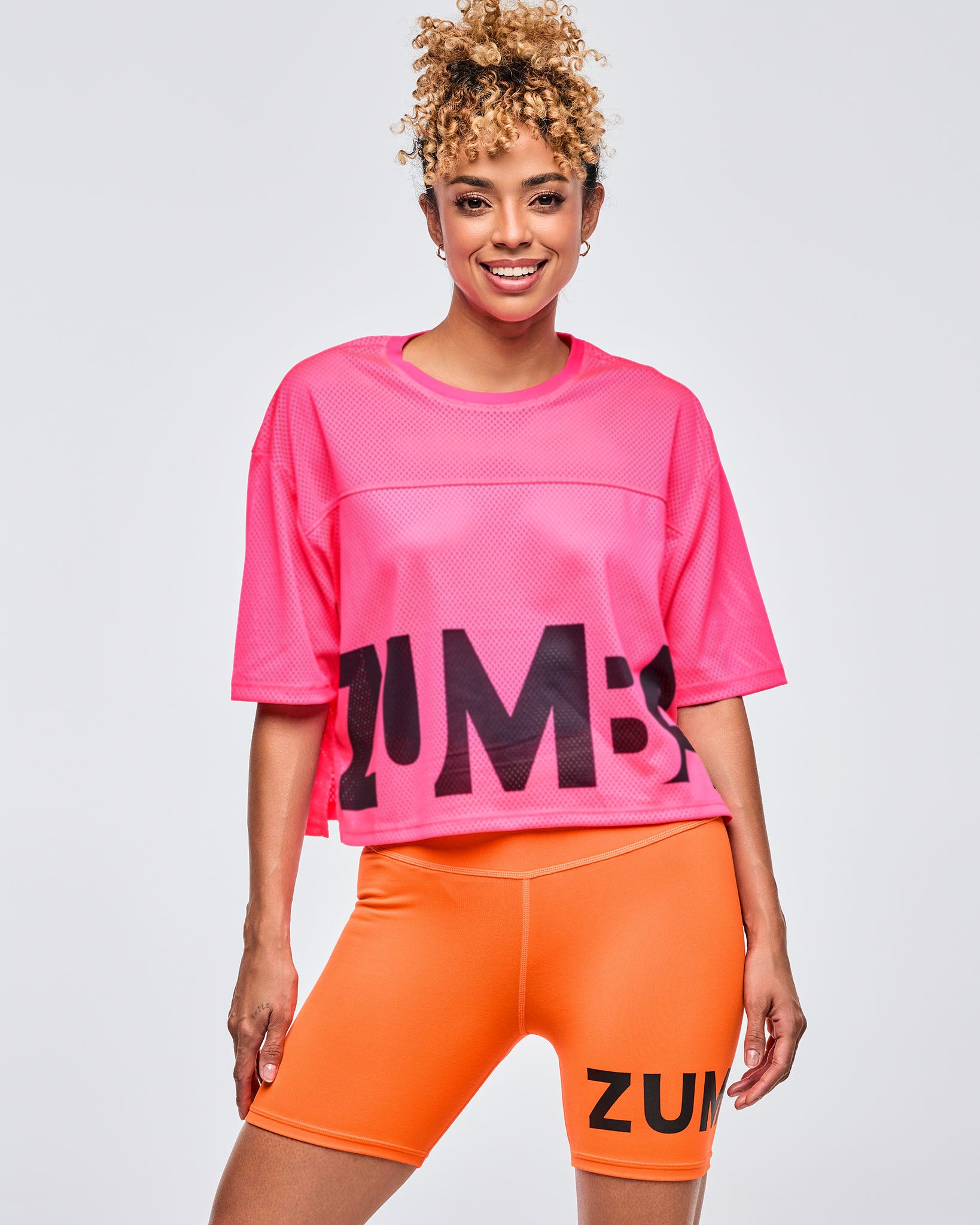Neon Mesh Boxy Crop Top – Zumba Wear | STRONG iD