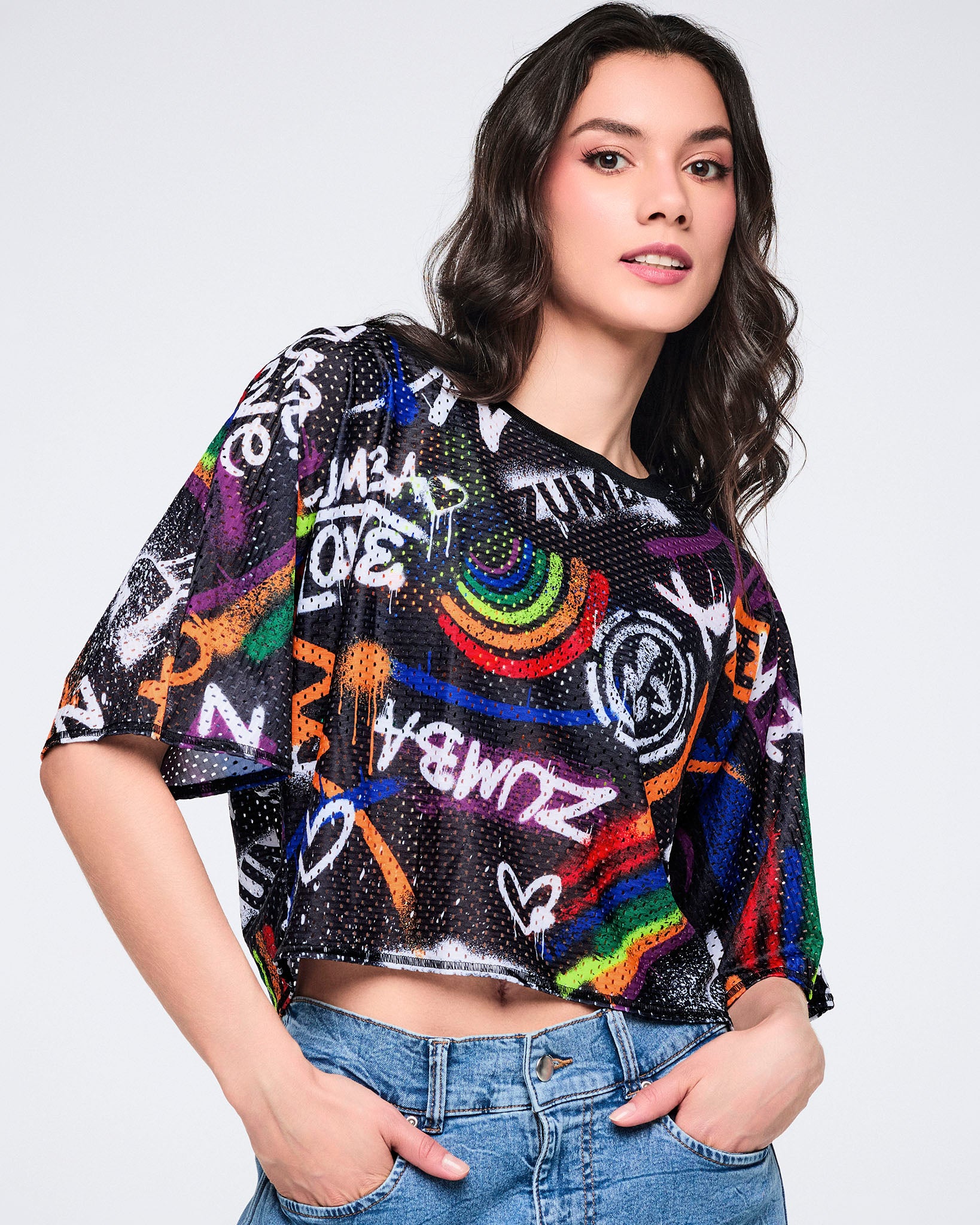 Pride Mesh Boxy Crop Top – Zumba Wear | STRONG iD