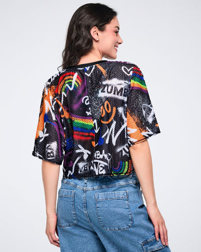 Pride Mesh Boxy Crop Top