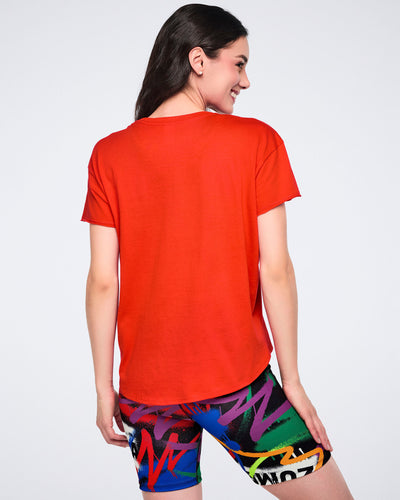 Pride High Low Crew Neck Top