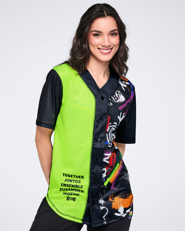 Pride Baseball Button Up