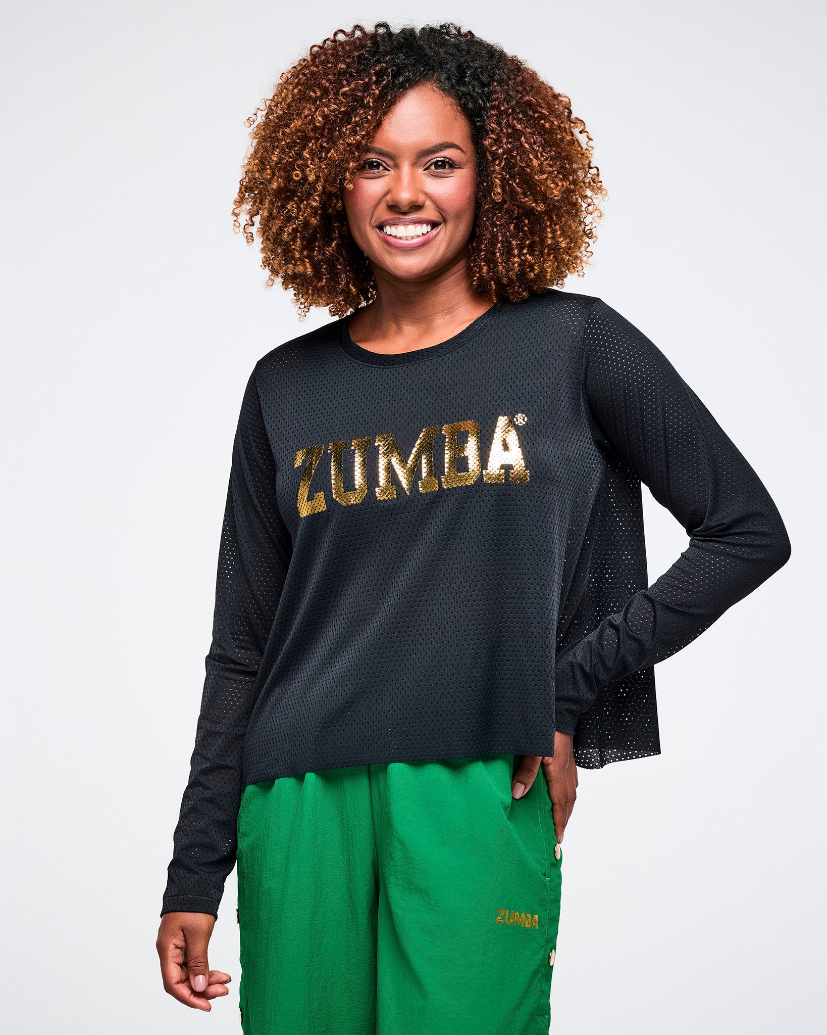 Worldwide Long Sleeve Loose Mesh Top – Zumba Wear | STRONG iD