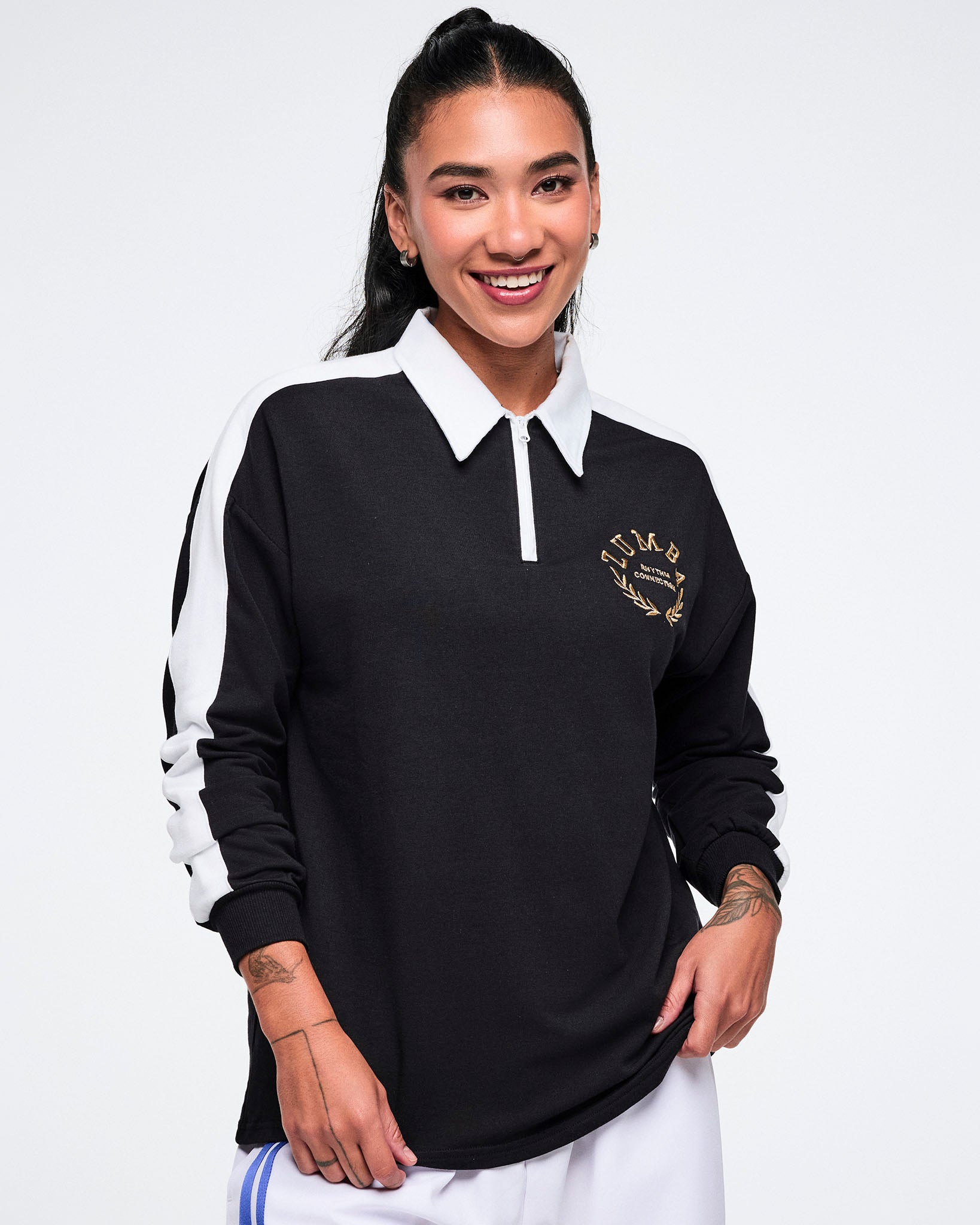 Worldwide Long Sleeve Zip Polo – Zumba Wear | STRONG iD