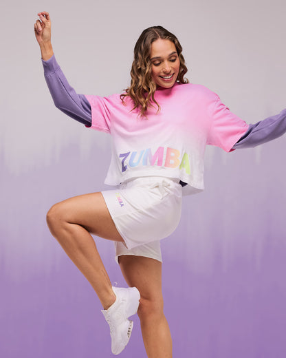 Pastel Oversized Boxy Crop Top