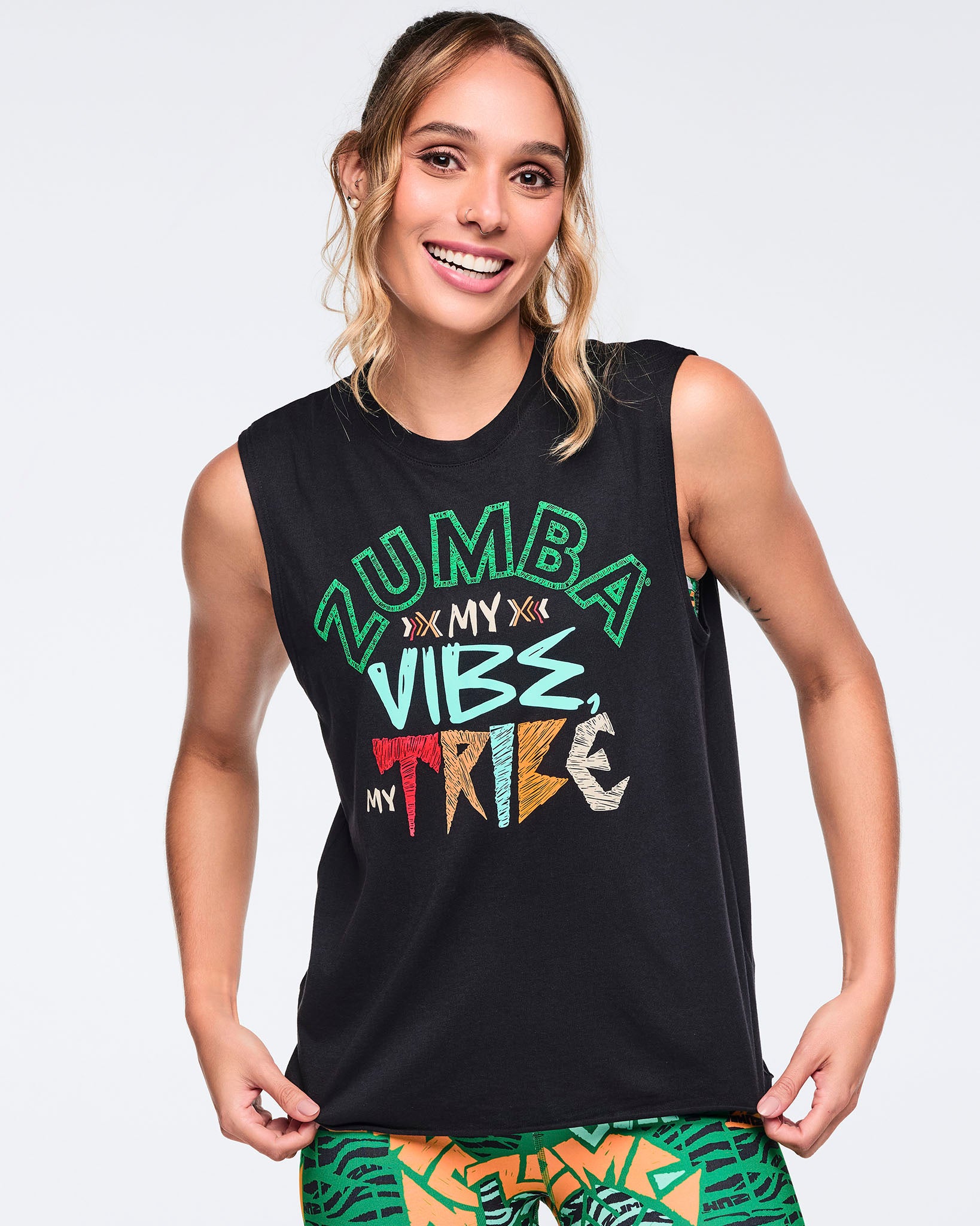 ZUMBA タンクトップ M グラデーション Wildbeat Crew Neck Muscle Tank – Zumba Wear | STRONG iD
