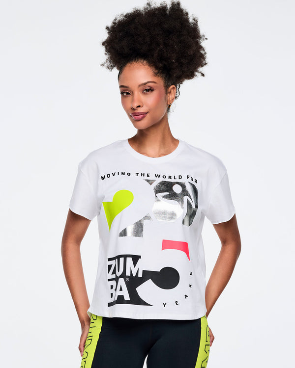 Zumba 25 High Low Crew Neck Top