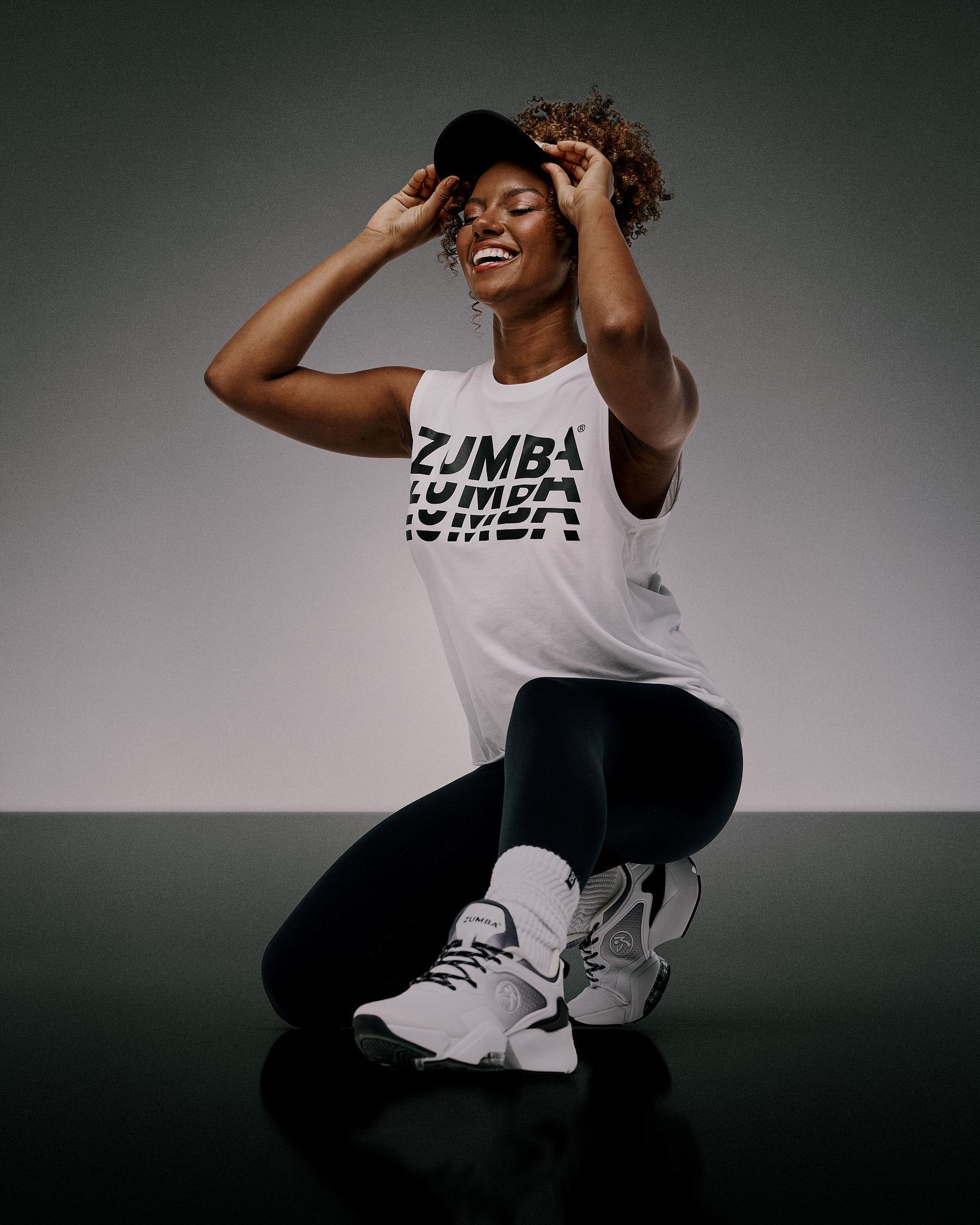 Zumba Basic Crew Neck Muscle Tank - White