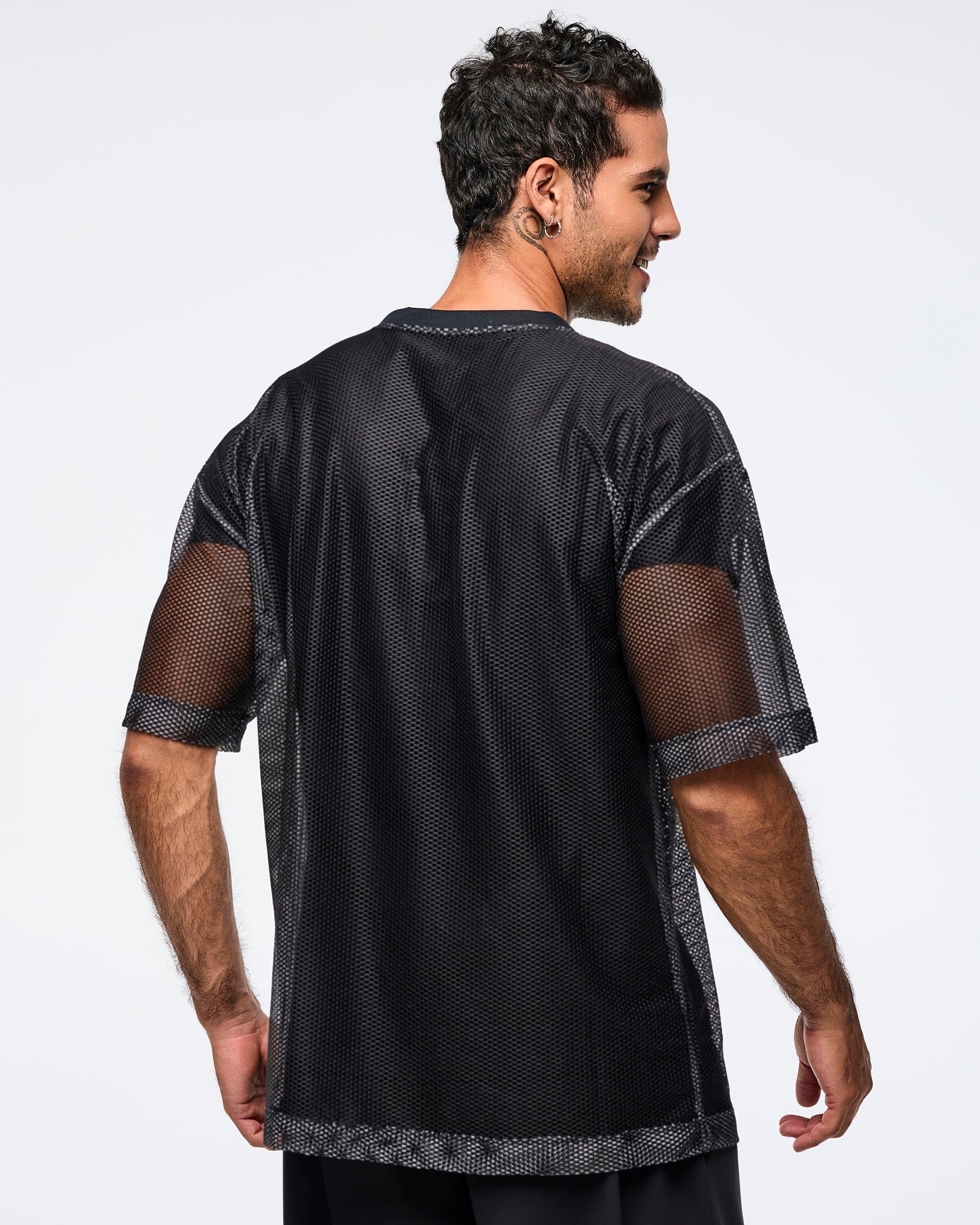 か　MUZE  HEM MESH TANK TOP MUZE TURQUOISE LABEL - HEM MESH TANK TOP(BLACK) ミューズ タンク