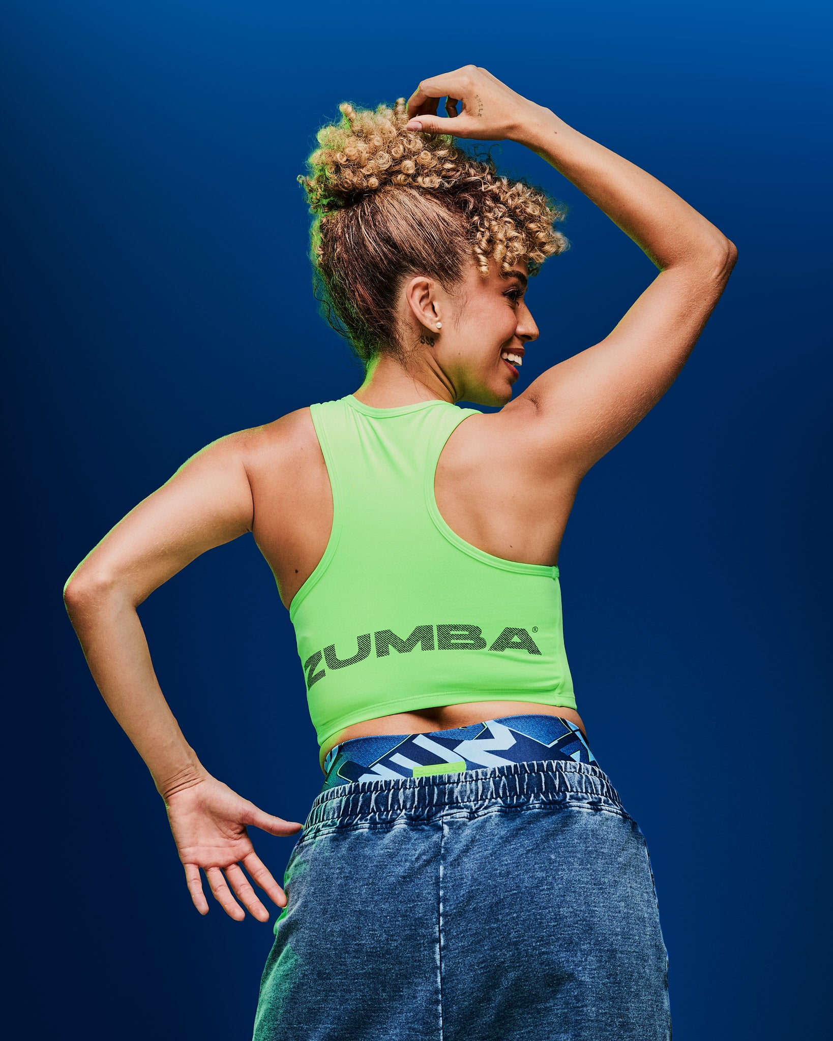 Jean Jamz High Neck Crop Tank – Zumba Wear | STRONG iD