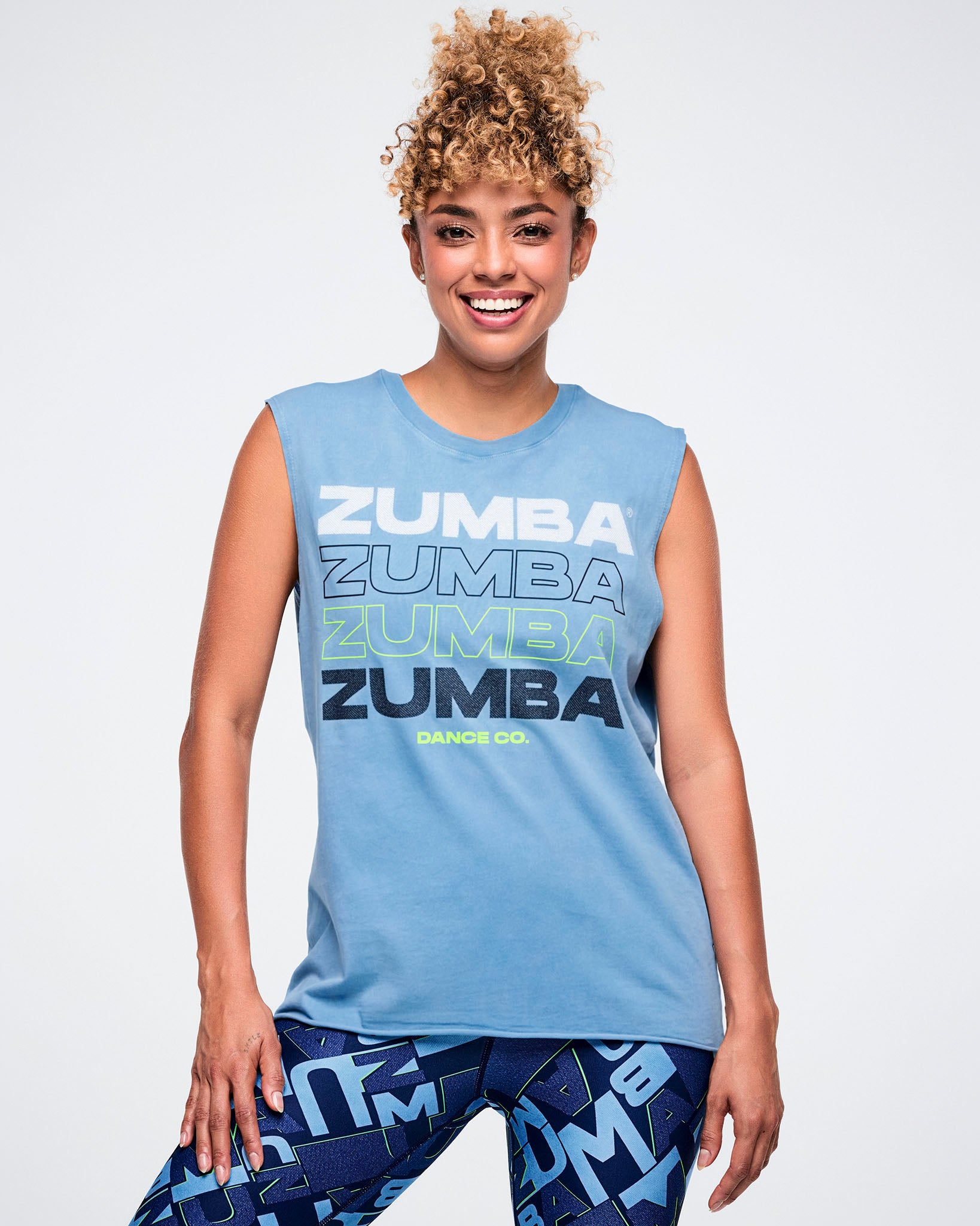 その他 SALSATION Asymmetric Tank BlueDenim S Jean Jamz Muscle Tank – Zumba Wear | STRONG iD