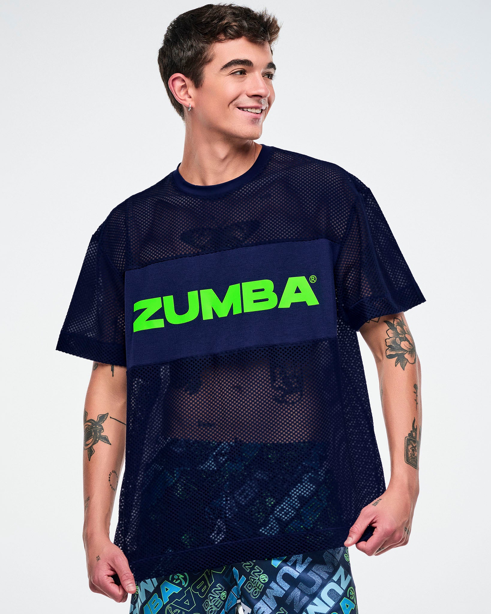 ZUMBA®️正規品　 メッシュオーバーサイズTシャツ Jean Jamz Boxy Mesh Top – Zumba Wear | STRONG iD