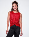 Rock 'n' Roll Front Twist Mesh Tank