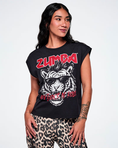 Rock 'n' Roll Extended Shoulder Loose Tank