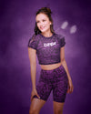 Rock 'n' Roll Cap Sleeve Crop Top