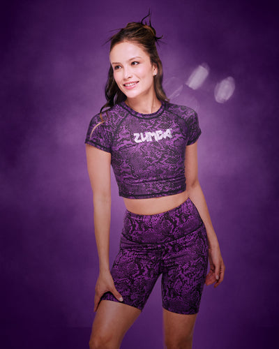 Rock 'n' Roll Cap Sleeve Crop Top