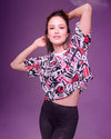 Rock 'n' Roll Oversized Boxy Crop Top