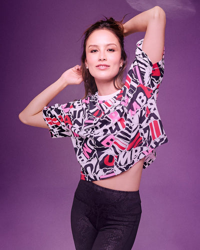Rock 'n' Roll Oversized Boxy Crop Top
