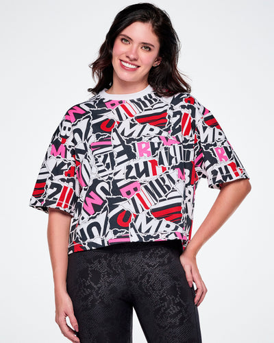 Rock 'n' Roll Oversized Boxy Crop Top