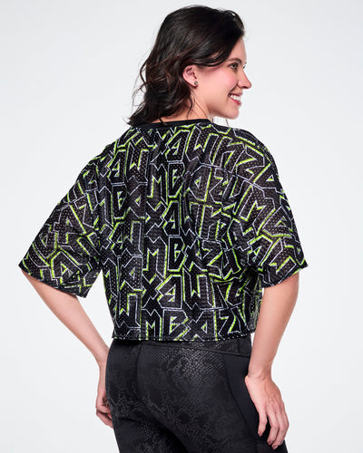 Rock 'n' Roll Mesh Boxy Crop Top