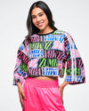 Dale-Z Oversized Boxy Crop Top