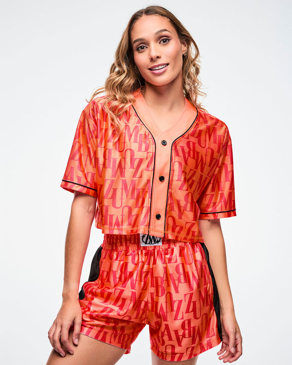 Dale-Z Oversized Crop Baseball Top