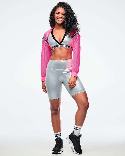 Dale-Z Long Sleeve Crew Neck Crop Top