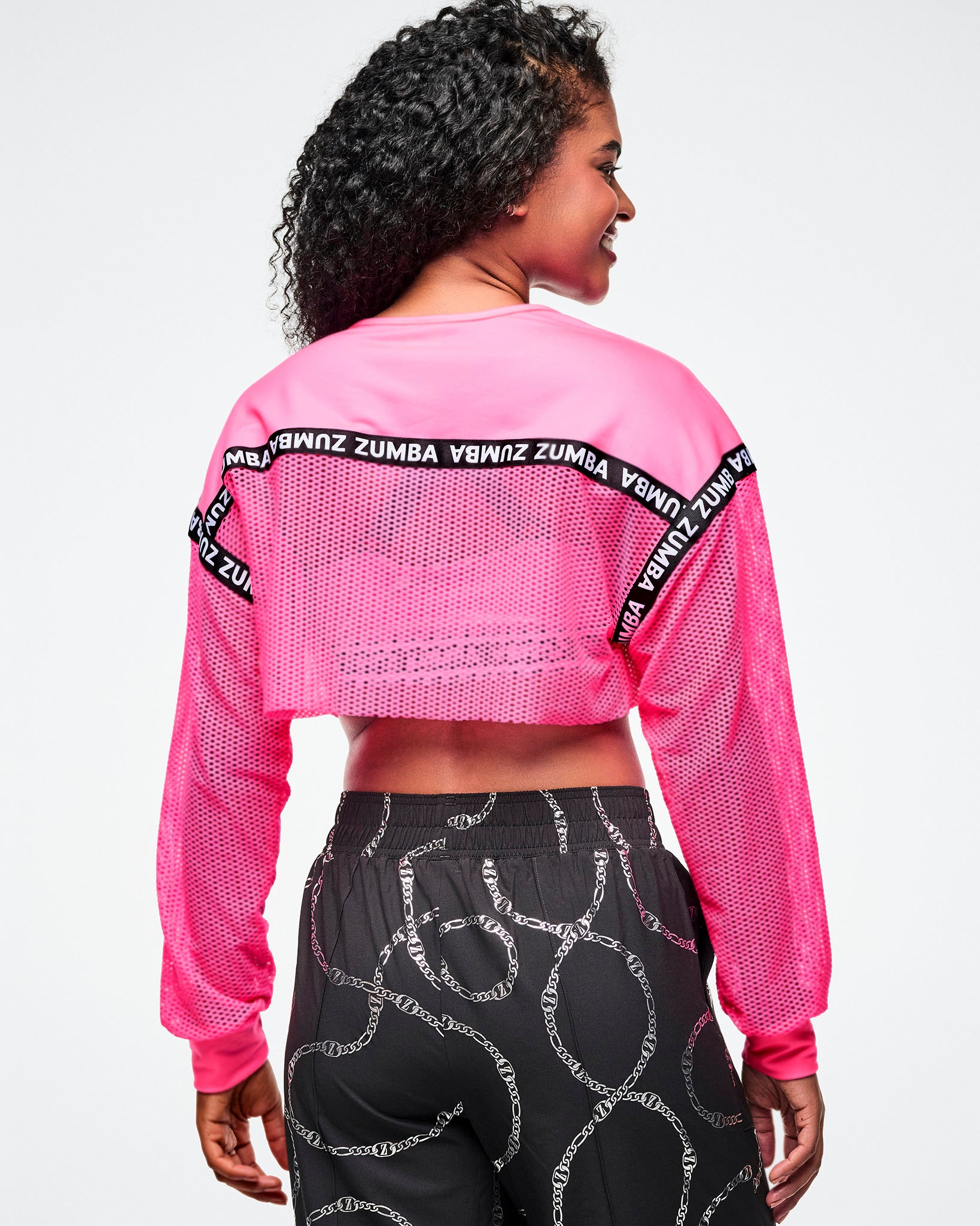 Dale-Z Oversized Mesh V-Neck Top – Zumba Wear | STRONG iD