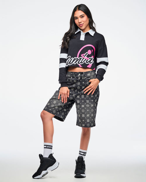 Dale-Z Long Sleeve Crop Polo
