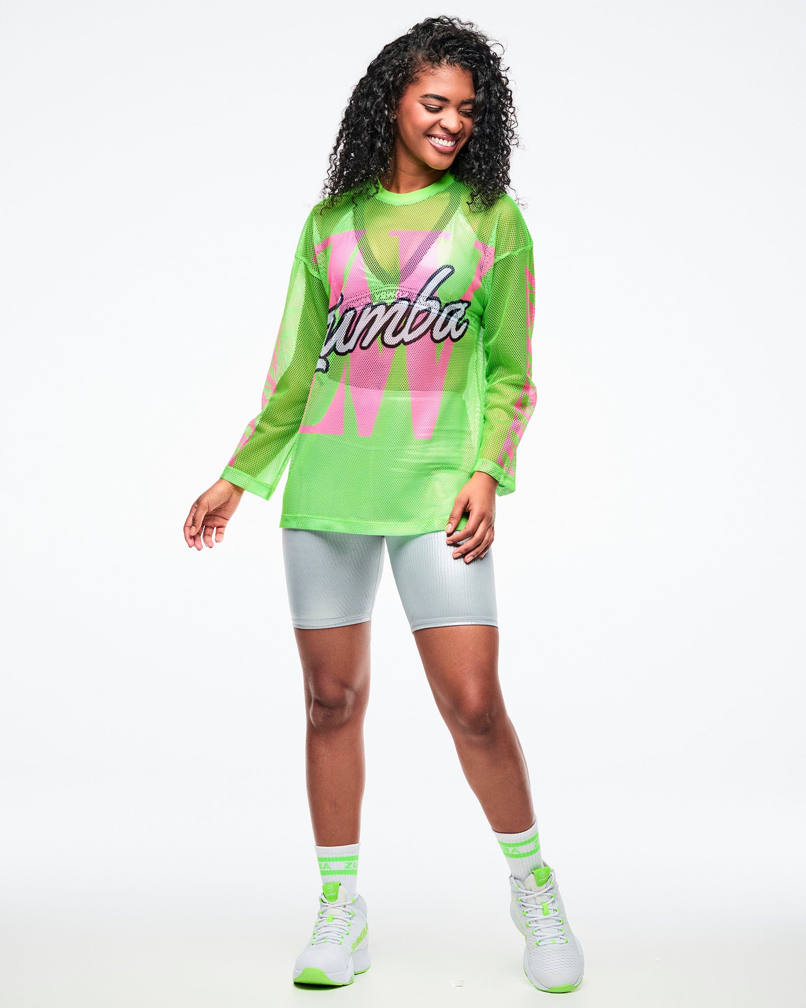 Dale-Z Oversized Mesh Long Sleeve Top – Zumba Wear | STRONG iD