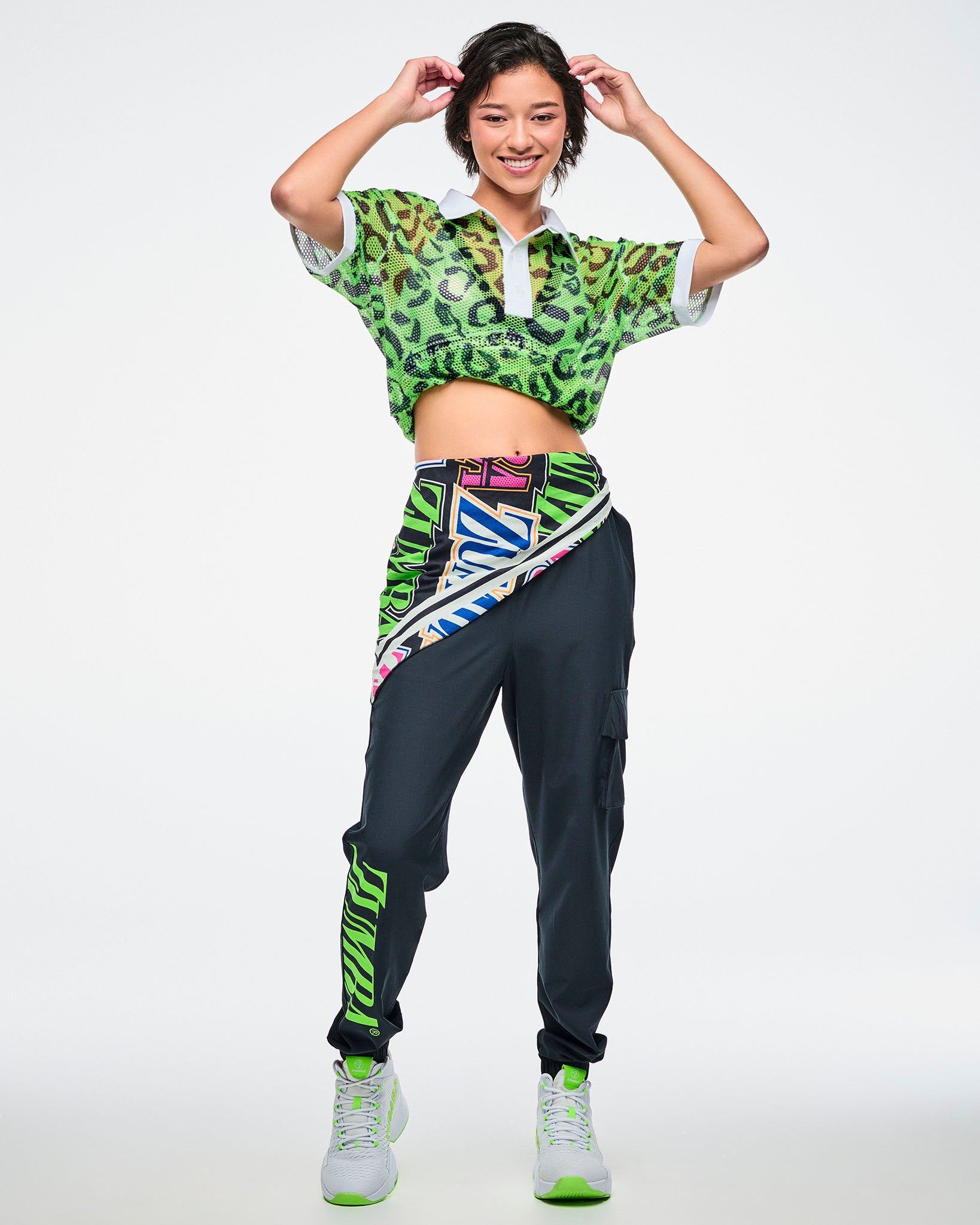 最終価格！定価¥19,360 ZUMBA 正規品 WideLegPants Dale-Z Oversized Mesh Polo – Zumba Wear | STRONG iD
