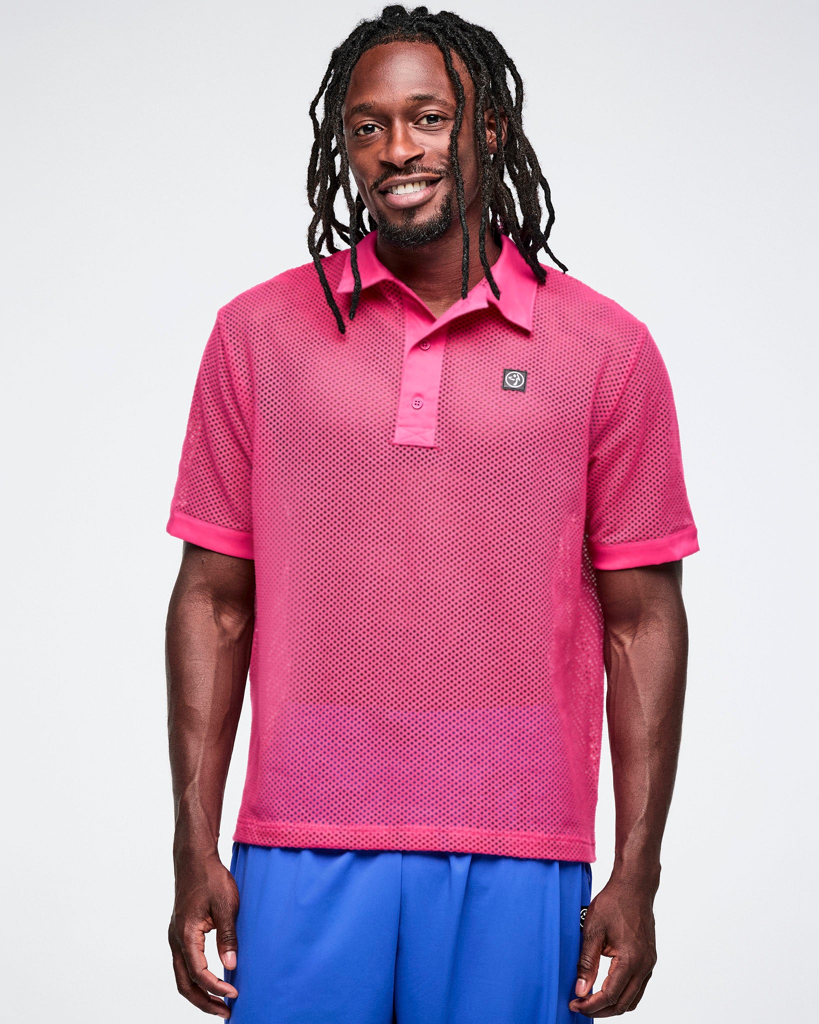 Color Spree Oversized Mesh Polo – Zumba Wear | STRONG iD