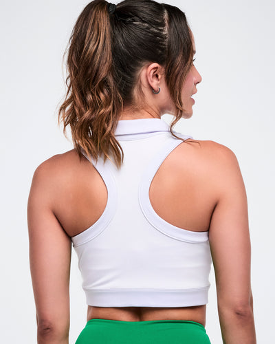 Color Spree Crop Racerback Polo