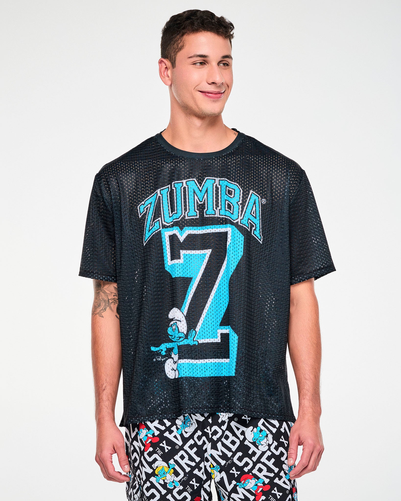 ZUMBA 正規品 メッシュ トップス ブラック サイズS/M Zumba X The Smurfs Mesh Boxy Top – Zumba Wear | STRONG iD