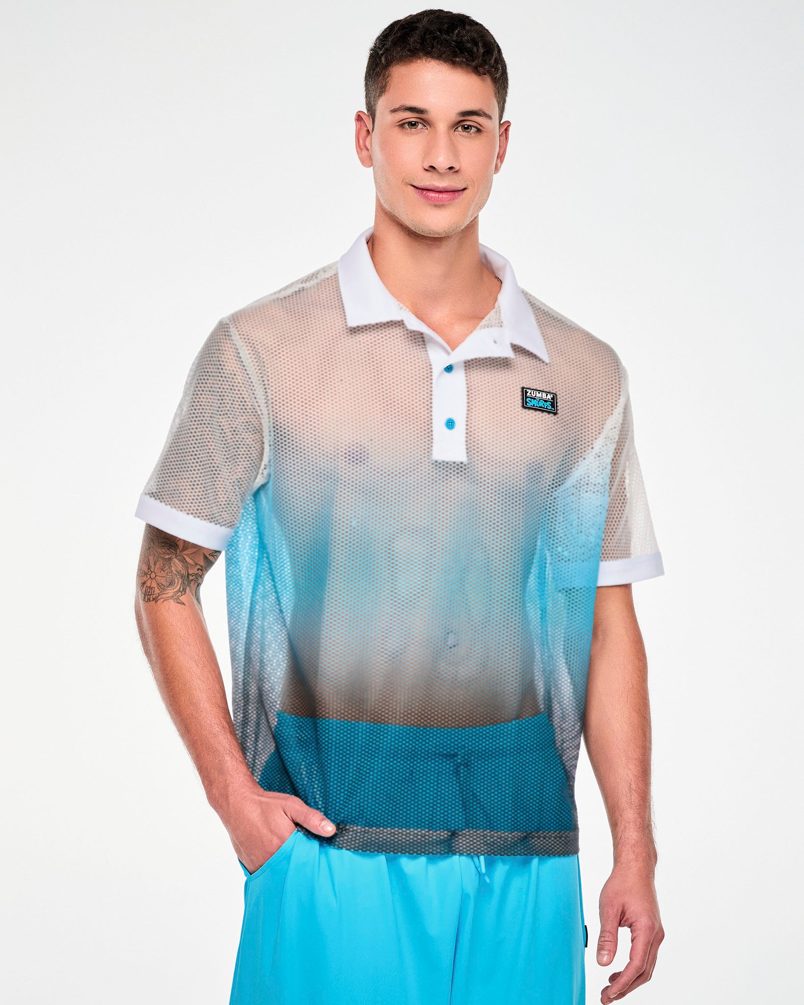 Zumba X The Smurfs Oversized Mesh Polo – Zumba Wear | STRONG iD