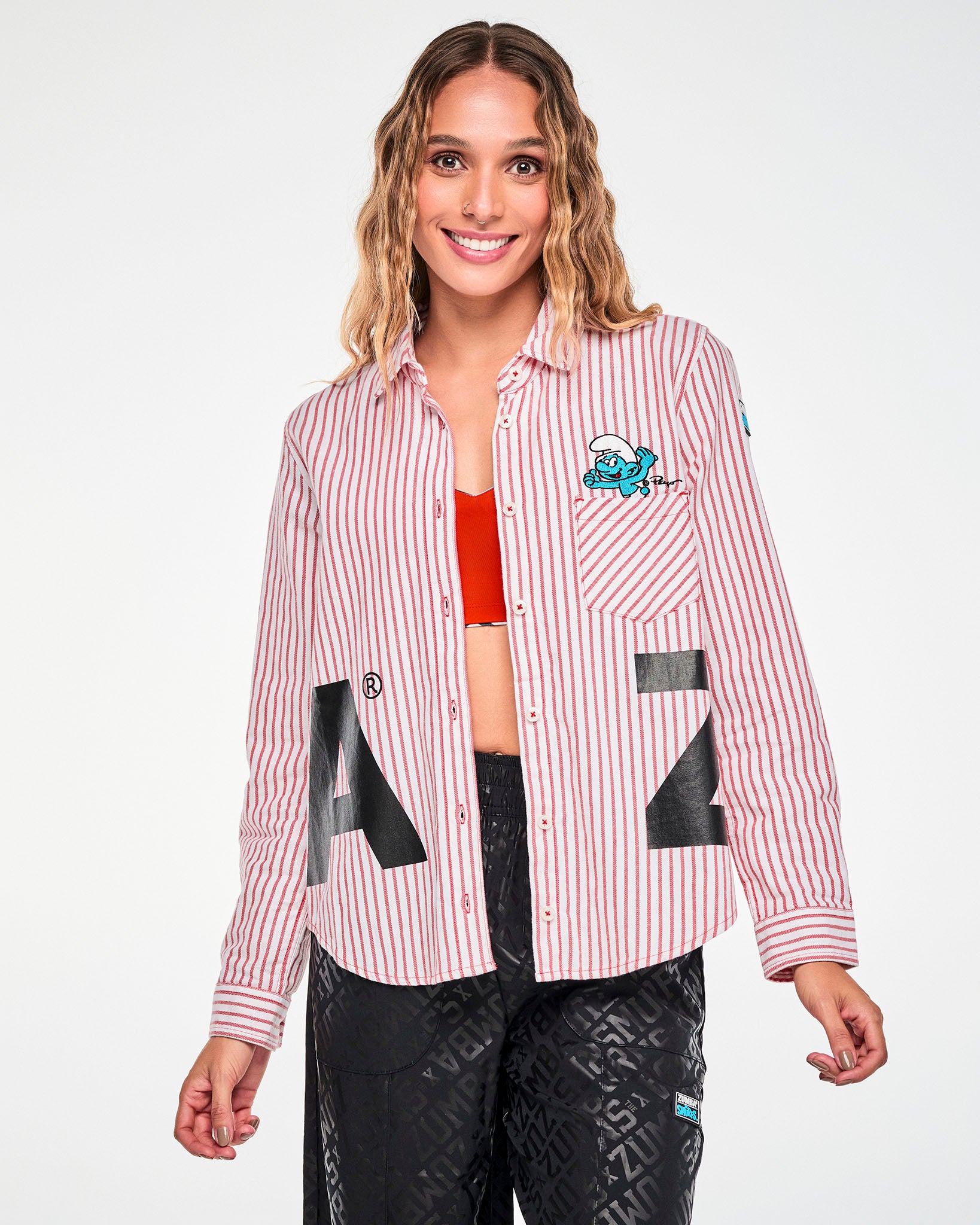 Zumba X The Smurfs Button Down – Zumba Wear | STRONG iD