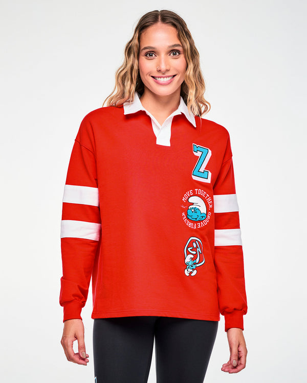 Zumba X The Smurfs Long Sleeve Polo