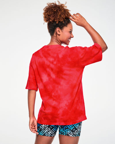 Zumba X The Smurfs Oversized Drop Shoulder Tee