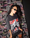Rock 'n' Roll Oversized Drop Shoulder Tee - Black