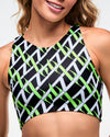 Dale-Z High Neck Crop Top