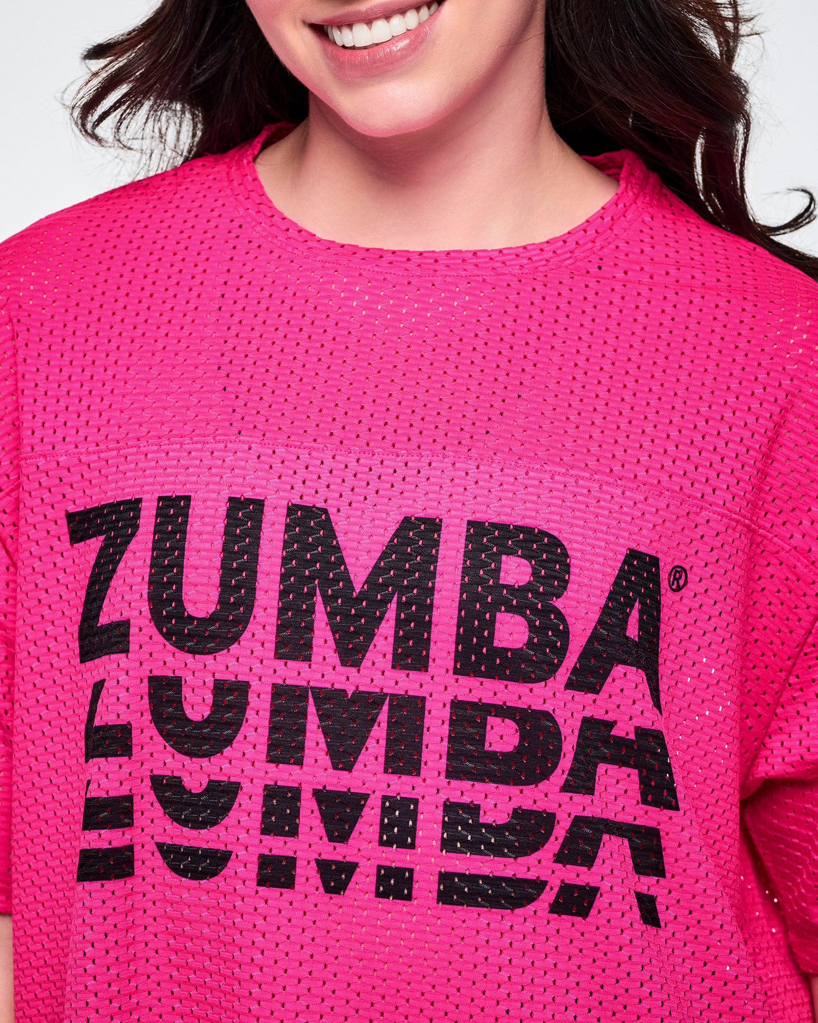 Ultrabright Mesh Boxy Top With Side Slits – Zumba Wear | STRONG iD