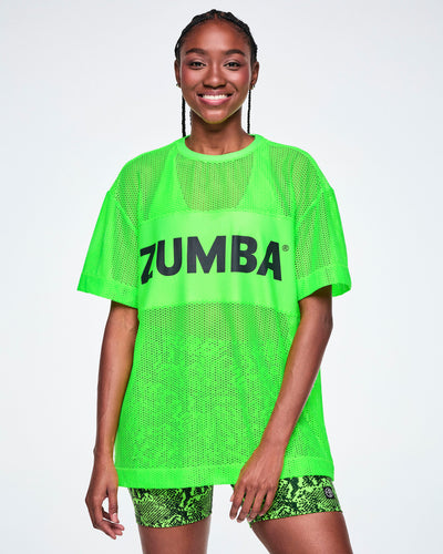 Ultrabright Mesh Boxy Top