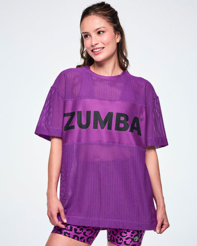 Ultrabright Mesh Boxy Top