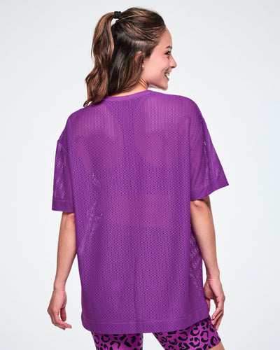 Ultrabright Mesh Boxy Top