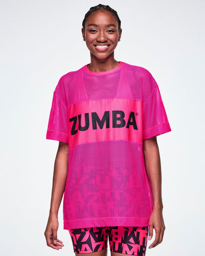 Ultrabright Mesh Boxy Top