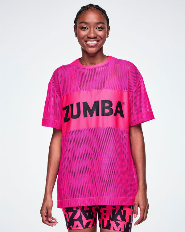 Ultrabright Mesh Boxy Top