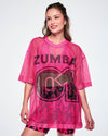 Ultrabright Oversized Mesh V-Neck Top