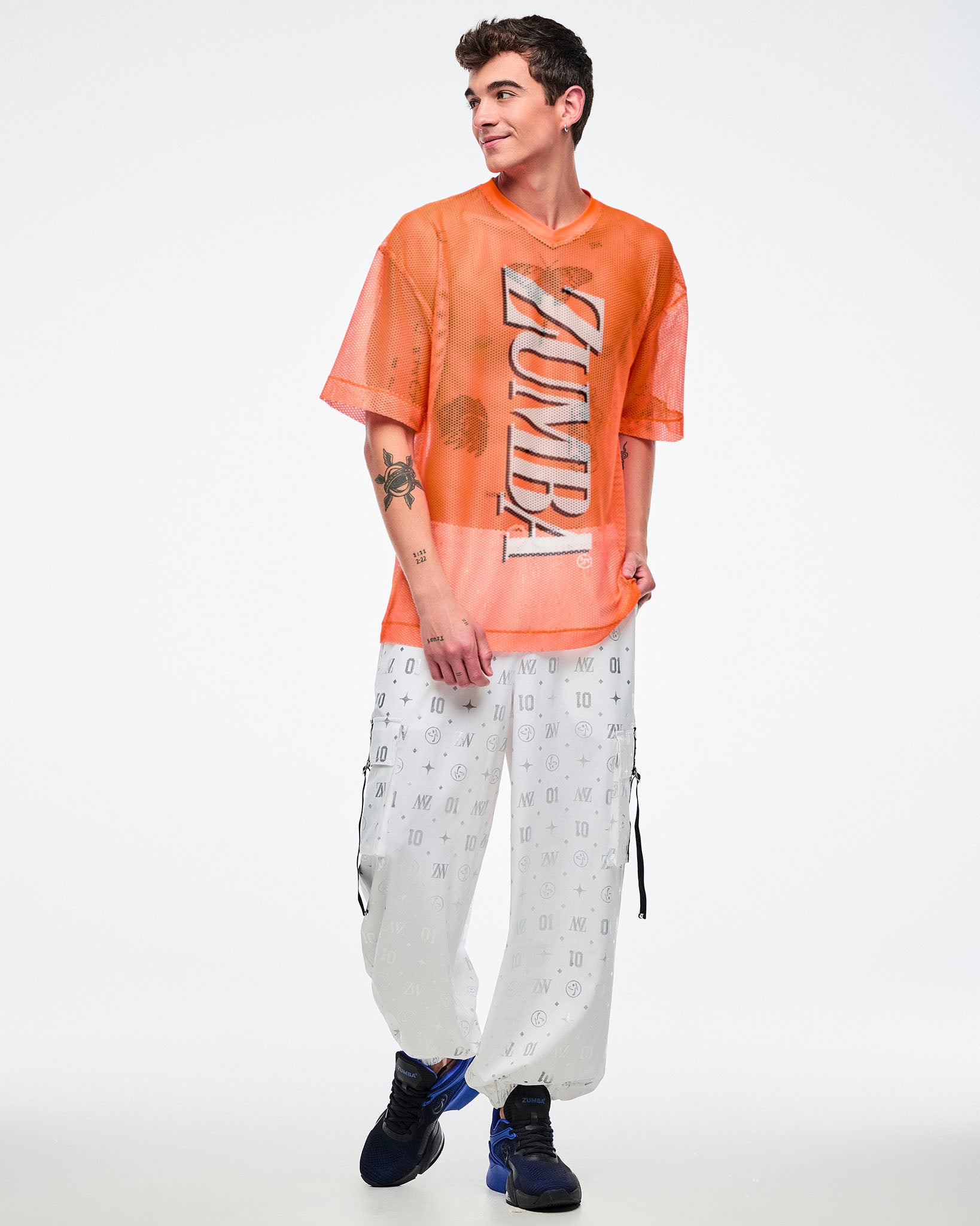 Dale-Z Oversized Mesh V-Neck Top – Zumba Wear | STRONG iD