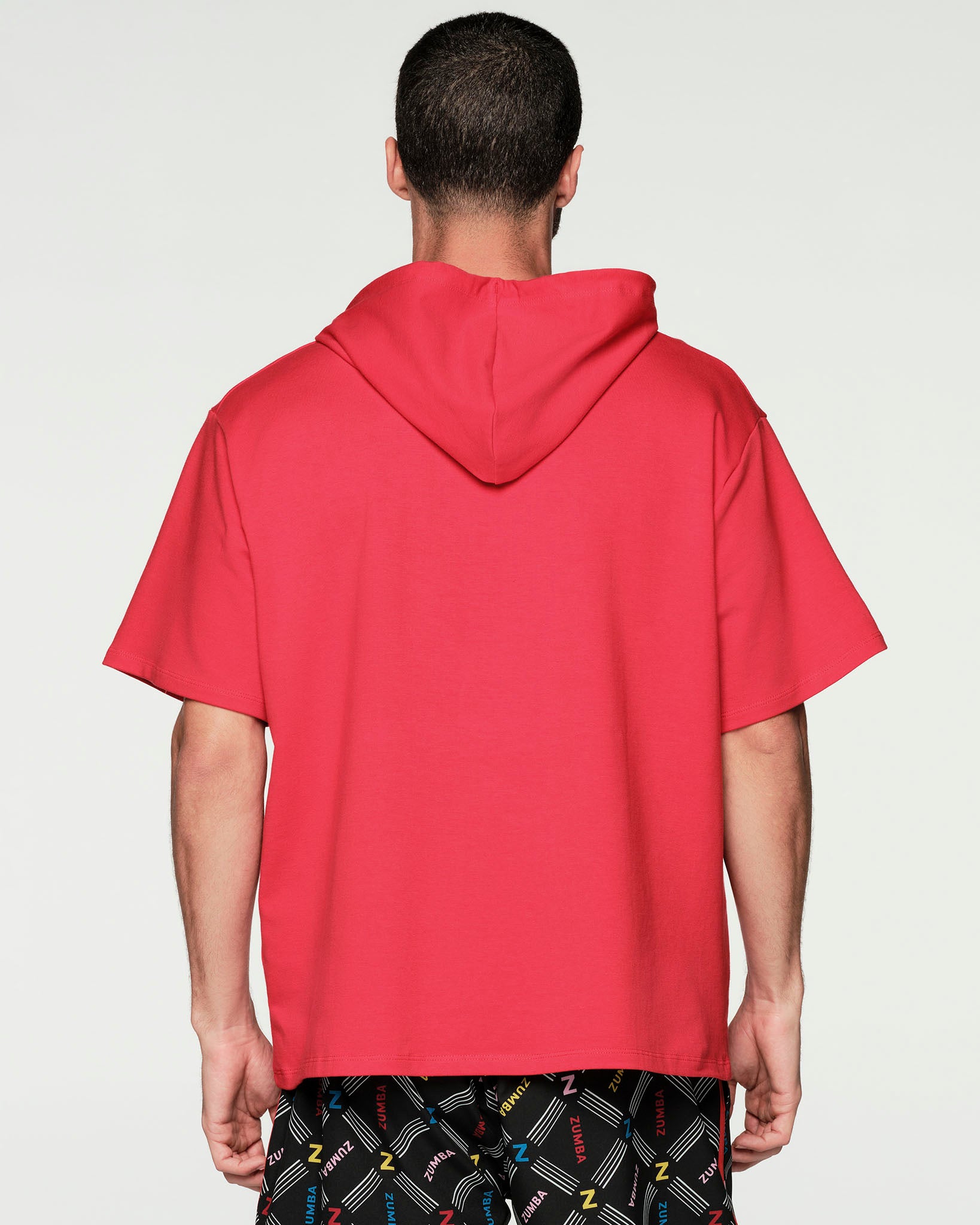 Red short sleeve hoodie 2025